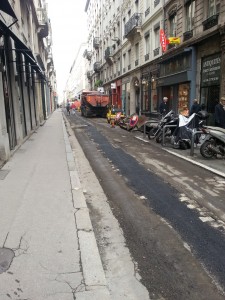 Refection du tapis roulant de la rue Auguste Comte